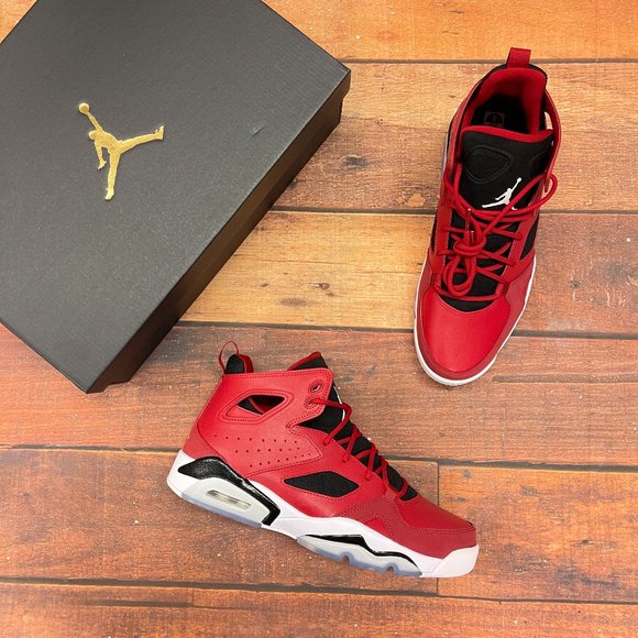Jordan Men's Flight Club 91 Red Basketball Shoes